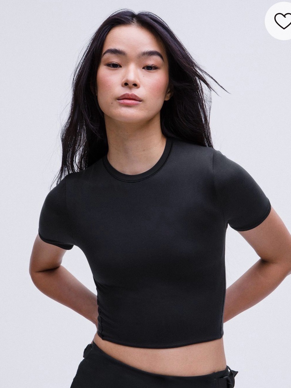 Lululemon Wundermost Ultra-Soft Nulu Crewneck
Cropped T-Shirt